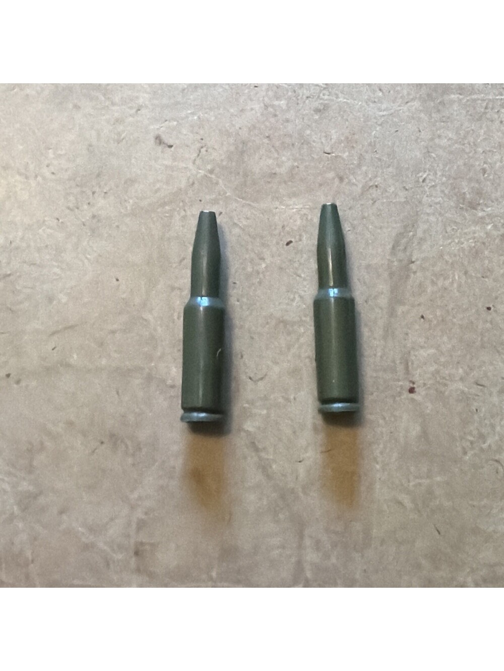 2x Vintage Rambo 106mm Recoilless Anti-Tank Gun MORTAR SHELL bullet 1986 Coleco